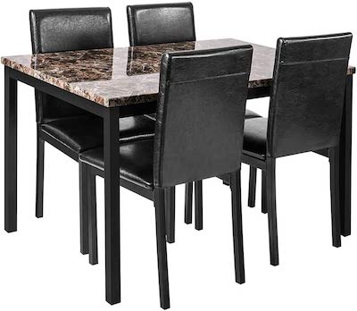 faux marble dining set