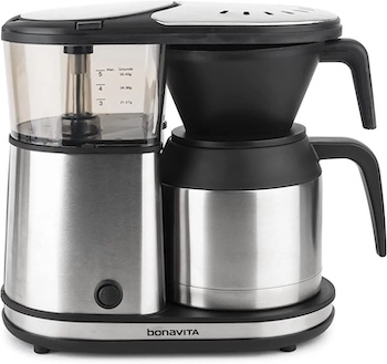 Bonavita 5 Cup Coffee Maker, One-Touch Pour Over Brewing with Thermal Carafe