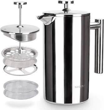 Secura French Press 304 Grade Stainless Steel