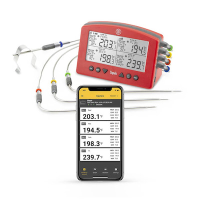 Signals™ 4-Channel BBQ Alarm Thermometer with Wifi