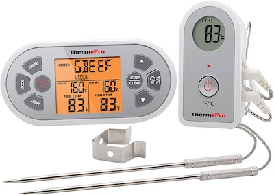 Wireless Meat Thermometer,IP67 Waterproof Meat Probe,200FT Digital Coo