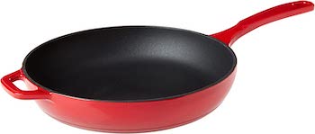 Lodge Enameled Cast Iron Pan for risotto