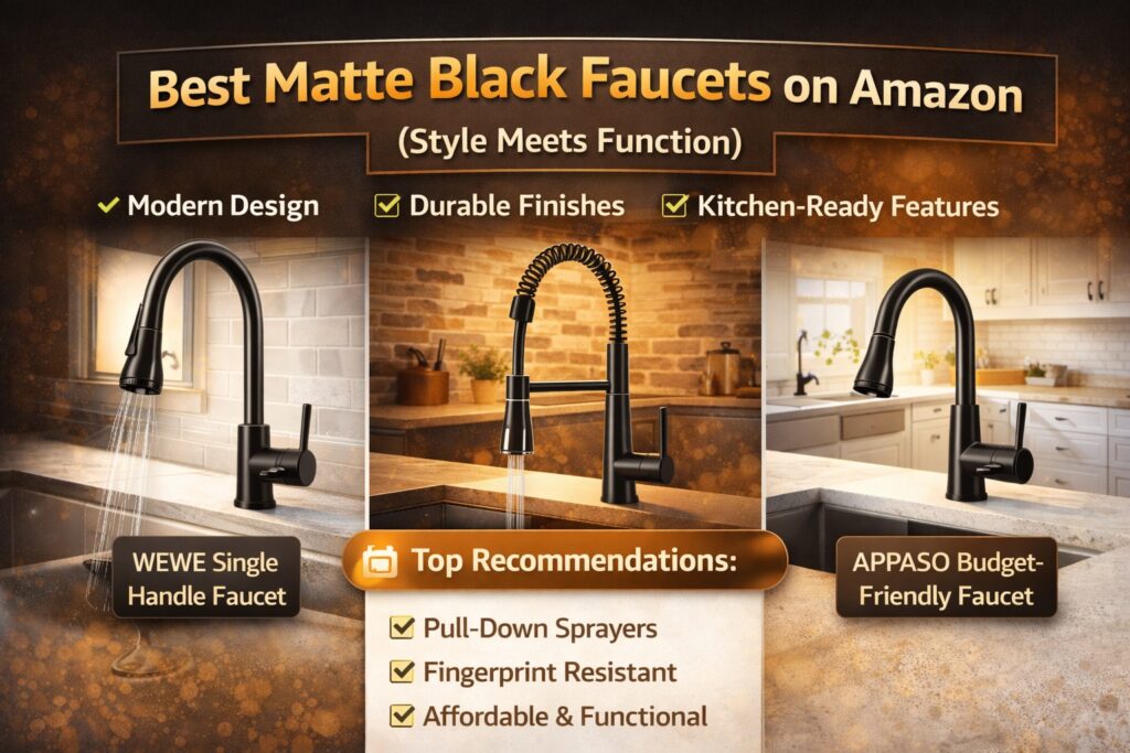 Best Matte Black Faucets on Amazon (Style Meets Function)