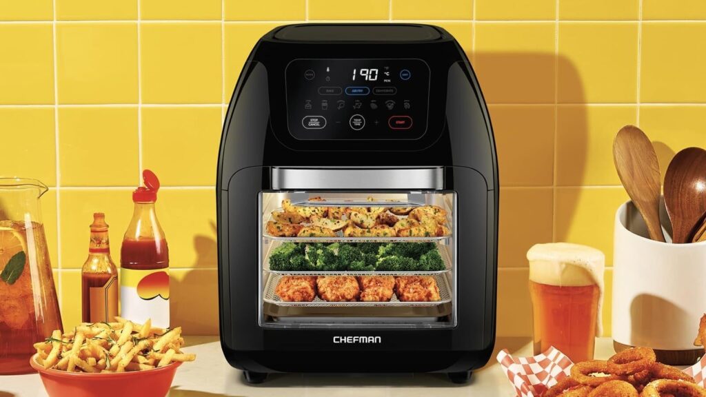 Chefman Multifunction Digital Air Fryer with Built-In Dehydrator