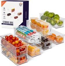 ClearSpace Refrigerator Drawer Organizer Set